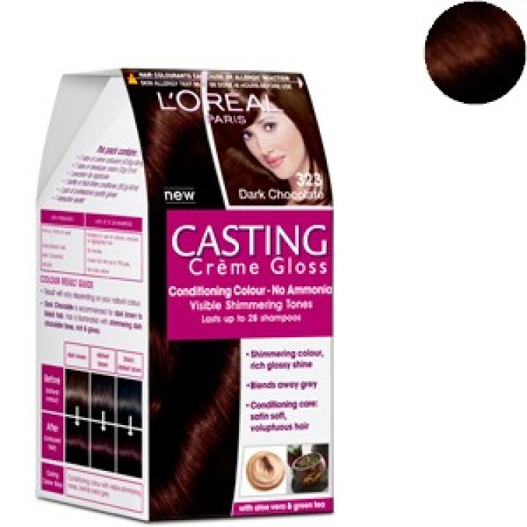 Loreal Paris Conditioning Hair Colour - Casting Creme Gloss (Dark Chocolate  323)